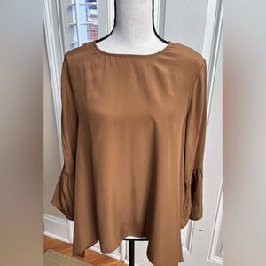 LaRoque High/Low Hem Silk Top